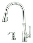 Pfister GT529WH1S Wheaton Single Handle Pull-Down Kitchen Faucet in Stainless Steel, 1.8 gpm