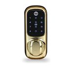 Yale Keyless Connected Door Lock - Polished Brass - No Key Needed, Lock/Unlock with PIN Code, Key Tag, Key Fob, Key Card, Phone Tag, Compatible with 60 mm Nightlatch