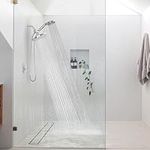 SparkPod Dual Shower Head - 8'' High Pressure Rain Shower Heads with Handheld Spray Combo - Rainfall, Handheld & Dual Mode - Easy Install 3-Way Showerhead with Hose & Holder (Luxury Polished Chrome)