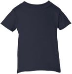 Clementine Baby Infant Unisex Cotton Tee Boy & Girl Short Sleeve T-Shirt, 6M-2Yr, Navy, 12MOS