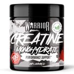 Warrior Creatine Monohydrate Powder 300g (100 Servings) – Pure Creatine Powder, Easy Dissolve Micronised Creatine (Not Creatine Gummies or Tablets), Vegan Creatine for Women & Men (Unflavoured)