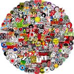 Rock and Roll Music Stickers, 200pcs Band Stickers for Classic Rock Music, Colorful VSCO Waterproof Vinyl Decal for Water Bottles Laptop Bicycle Skateboard Luggage，Adults