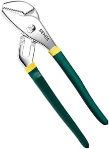 SENDA 10-Inch Groove Joint Pliers, 6 Jaw Positions Adjustable Tongue and Groove Water Pump Pliers, Premium CRV Steel Heavy Duty Tool for Plumbing, Home & Industrial Repair