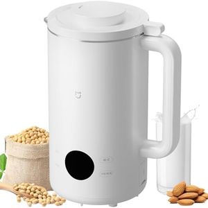 XIAO MI MIJIA Soy Milk Maker, 1L Homemade Almond, Oat, Soy, Rice Paste, Milkshake, Juice, Gumbo, Nut Milk Maker w/12H Delay Start&Keep Warm/Self-Cleaning/Boil Water,304 Stainless Steel(English Manual)