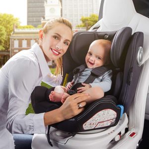 globalkids 360° Rotating Baby Car Seat with Isofix, Black – Group 0-12Y, 36kg