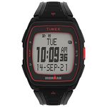 TIMEX® Ironman® T300 Unisex Black Silicone Strap Watch (Model: TW5M47500SO)