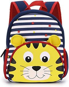 Hipiwe Toddler Backpack for Little Kids Water Resistance Kindergarten Preschool Bags Neoprene Children Schoolbag Cute Animal Cartoon Backpacks for Baby Boys Girls