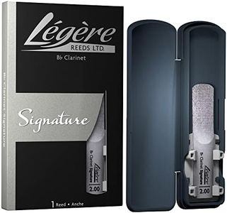 Légère Reeds - Bb Clarinet Reed, Signature, Strength 2.00 (BBSS2.00) - Premium Synthetic Woodwind Reed