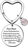 HULALA Funny Best Mum Gifts Keyring Keychain Key Ring For Mothers Day Birthday Christmas Mother Mummy Keepsake Presents From Daughter Son You Are The Best Mum Ever