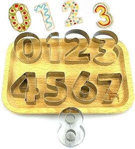Jamboree 9pcs/Set Large Size 0-8 Number Shape Cookie Cutter Stainless Steel Cookies Mold Fondant Biscuit Cutter Cake Decorating Tools hot