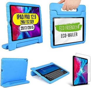 Official Cooper Dynamo Kids iPad Pro 12.9 Case for 1st/2nd Generation (2015/2017) | Unbreakable Protection, Magic Handle, Stand & Pencil Holder (NOT for 2018-2022 3rd-6th Gen) (Candy Blue)