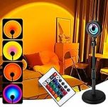 Sunset Lamp, 16 Colors Rainbow Sunset Projection Lamp, Height Adjuatable Sunset Projector Light Mood Lights, 360 ° Rotating Led Night Light Tiktok Home Decor