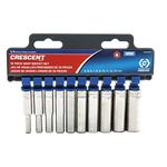 Crescent 10 Piece 1/4" Drive 6 Point Deep Metric Socket Set - CSAS11N