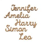 Personalised wedding place names | cut out script table name wooden place name | placename favour place setting cards/table decorations