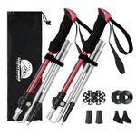 Trekking Poles Collapsible Hiking Poles - 2 Pack Aluminum Hiking Sticks, Lightweight Walking Sticks for Seniors, Men, Women Balance, Tri-Fold Walking Poles for Backpacking by Underwood Aggregator