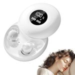 sunvito Sleep Earbuds for Side Sleepers, Invisible, Wireless, Bluetooth 5.4, Micro Sleep Headphones, Hidden Earbuds with LED Screen for Small Ears, Sleeping, Training, Working, Hiking