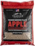 Traeger Grills Apple 100% All-Natural Wood Pellets for Smokers and Pellet Grills, BBQ, Bake, Roast, and Grill, 20 lb. Bag