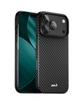Mous for iPhone 17 Pro 6.3-inch Slim Case, Compatible with MagSafe - Super Thin - Magnetic iPhone 17 Pro Phone Cover, Carbon Fibre, Black