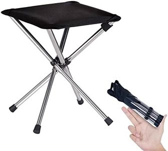 KOKSRY Camping Stool,Small Folding Chair,13.8" Lightweight Folding Stool Compact Backpacking Stool with Carry Bag