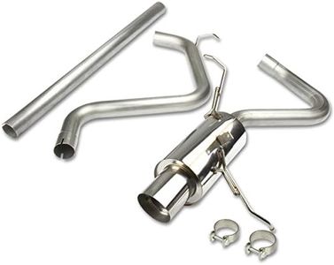 DNA MOTORING CBE-CPTC99 Stainless Steel Cat Back Exhaust System [Compatible with 01-06 Chrysler PT Cruiser 2.4L]