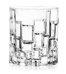 BAGYAM - 300ML Crystal Whiskey Glasses Set of 6 - Premium Drinking Glasses Set for Whiskey Wine Juice Scotch Vodka Boubon Beer Cocktail Soda Sharbat