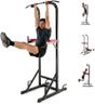 ISE 5 in1 Chaise Romaine Power Tower Workout Dip Station de Traction Station Musculation pour Entraînement Domicile, Pull Up Fitness Multifonction Chaise Romaine Musculation&Barre de Traction sur Pied
