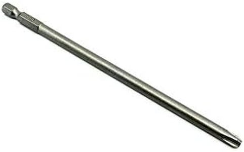Benchmark Abrasives 1/4 Inch Hex Anti Slip Phillips Insert Screw Head Screwdriver Bits, Rotary Drill Bits for Repairing Electronics, Automotive Parts, Furniture (50 Pack) - (PH3 x 6")