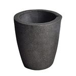 #4 8KG MegaCast, Foundry Clay Graphite Crucibles Black Cup Furnace Torch Melting Casting Refining Gold Silver Copper Brass Aluminum