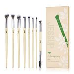 Jessup Eyeshadow Brush Set 8pcs Eye Makeup Brushes Premium Cruelty-Free Eyeshadow Blending Concealer Eyebrow Eyeliner Spoolie Brush Kit T328