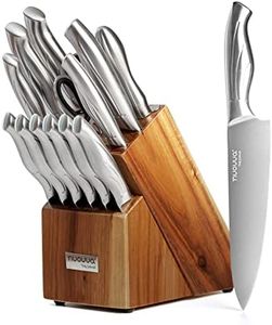 nuovva Stainless Steel Knife Set - Sharp Kitchen Knives
