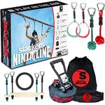 B4 Adventure Slackers Ninjaline 36' Intro Kit with 7 Hanging Obstacles