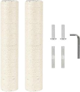 NEUMIHARO 2.9in 7.4cm Diameter Cat Tree Replacement Post Pole Parts Sisal (M10, 35cm/13.8in)