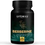 AMBROSIAL Berberine HCL 500mg Each 