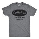 Mens Callahan Auto T Shirt Funny Shirts Cool Humor Graphic Saying Sarcasm Tee Mens Funny T Shirts Funny Movie T Shirt Novelty Tees for Men Dark Grey XL