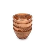 NIRMAN Acacia Wood Bowl Sets of 4 f