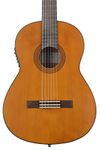 Yamaha 6 String CGX Series CGX122MC Classical Electric Guitar, Right, Solid Western Red Cedar Top NT