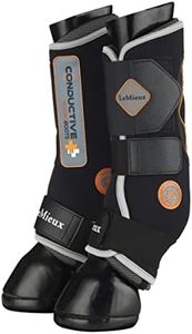 LeMieux Conductive Magno Horse Boots - Magnetic Therapy Conductive Boots Protective Gear and Training Equipment - Equine Boots, Wraps & Accessories (Black/Medium)