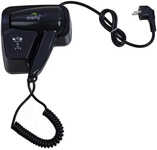 Dolphy 1200 Watts Wall Mounted Hair Dryer, Black
