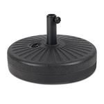 Sekey 22kg Parasol Base Outdoor Umbrella Stand Water Sand Fillable Parasol Stands for 38-48mm Black