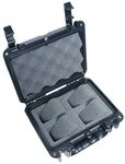 Case Club 4 Watch Carry Case - Organize & Protect Your Watch Collection in a Hard Shell, Waterproof, Travel & Storage Case - for Men's & Women's Watches of Various Sizes in a Padlockable Display Box,