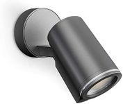 Steinel Spot ONE Spotlight, 512 lm GU10 Bulb Included, LED Floodlight, Warm White Wall Light, Aluminium, 6.7 W, Anthracite