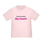 CafePress Big Cousin (Only Grandchild) T Shirt Cute Toddler T-Shirt, 100% Cotton Pink