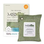 MOSO NATURAL Unscented Air Purifying Granule Bag 200G. Odor Eliminator, Odor Absorber For Cars And Closets. Sage Linen Color