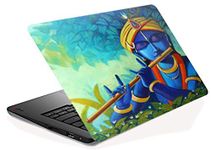 Elton Paint Krishna Theme Vinyl Laptop 3M Skin Sticker Reusable Protector for 11.6" -15.6" Inch Acer Leonovo Sony Asus Toshiba Hp Samsung Dell