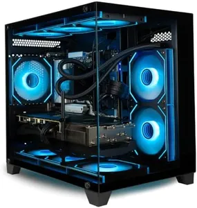 Panorama Gaming PC Desktop (NVD GeForce RTX 5080, Intel 24-Core i9-14900KF Processor, 96GB DDR5 RAM, 2x2TB Gen4 NVMe SSD, WiFi 6E, HDMI, Windows 11 Pro) Best 2025 Prebuilt Tower RGB Gamer Computer