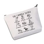 JXGZSO Photographer Makeup Bag The Camera Sutra Cosmetic Bag Photography Gifts for Camera Lovers(The Camera Sutra B -CA)