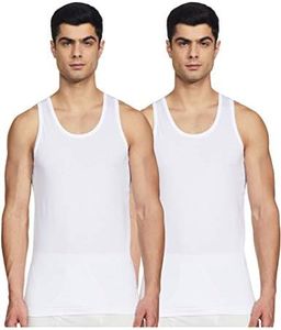 Van Heusen Men Vest - 100% Combed Cotton - Pack Of 2 - Anti Bacterial, Moisture Wicking, Soft Handfeel_10071_White_XL