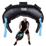 B FIT Strength Training Bag for Fitness Gym Training, Crossfit, Wrestling, MMA Bulgarian Sand Bag Available in 4 Weight Sizes (15 Kgs.)