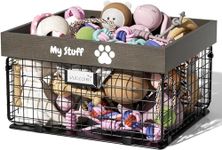 qeerable Dog Toy Baskets Metal and 