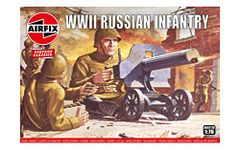 Airfix Model Figures Set - A00717V Russian Infantry - Model Building Kit Accessories, Plastic Model Kits for Adults & Children 8+, Set Includes 48 Unpainted Figures - Accessory for Dioramas